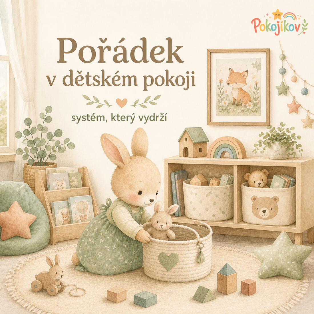Title picture for post: Pořádek v dětském pokoji, který vydrží