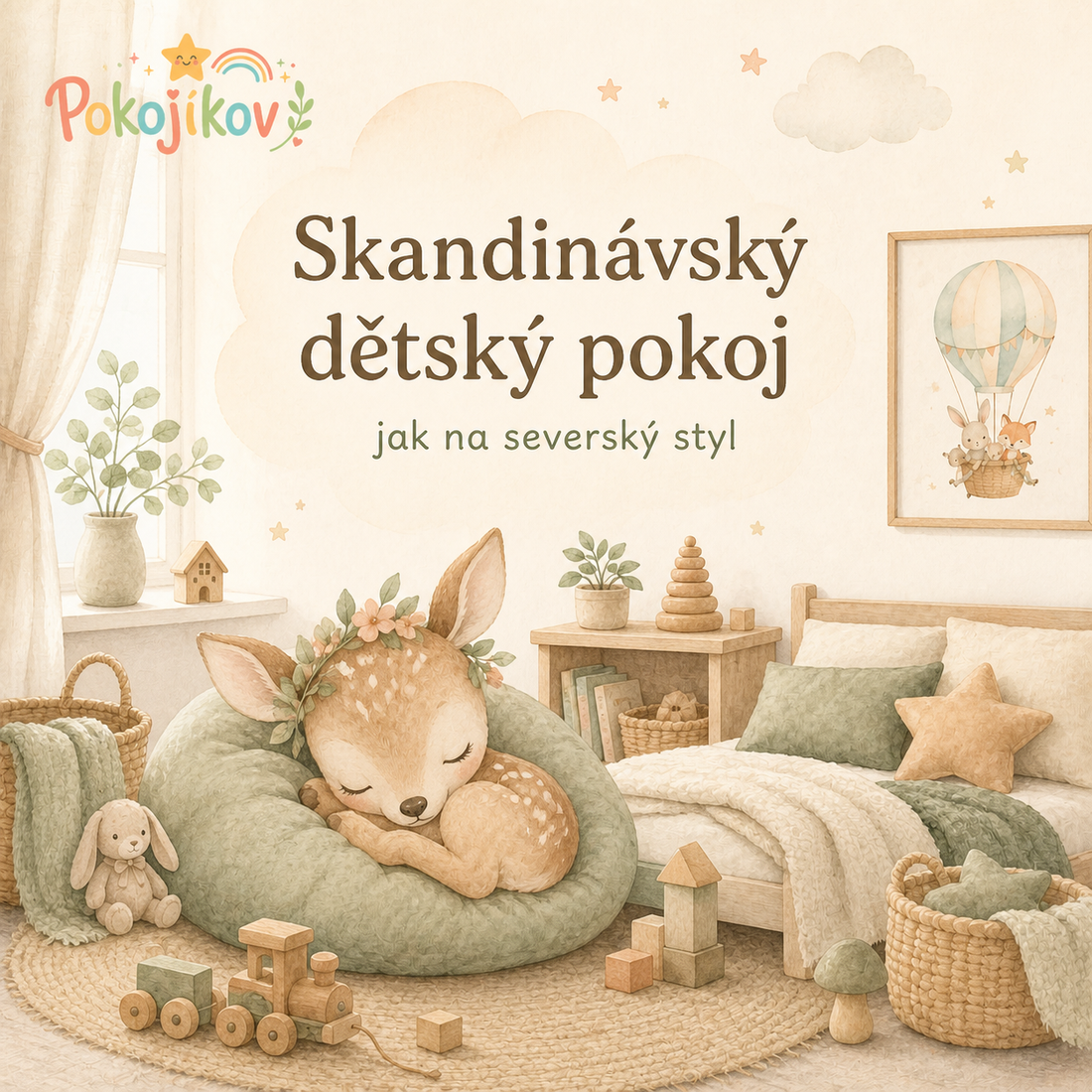 Title picture for post: Skandinávský dětský pokoj: inspirace a tipy