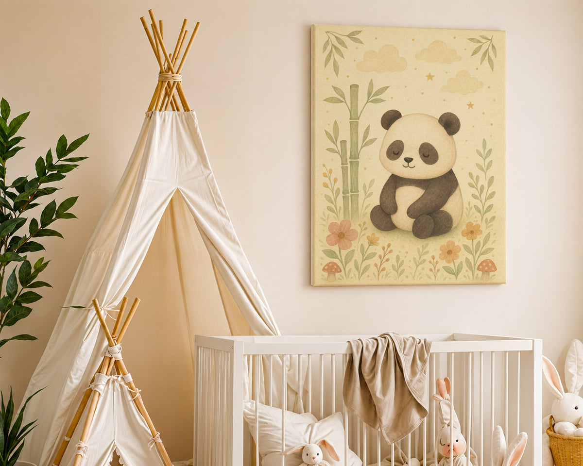 Dětský obraz Panda s bambusem